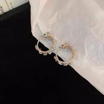 Серьги с узором в форме дракона, новые высококачественные, персонализированные и уникальные серьги, нишевые, крутые, модные и изысканные серьги