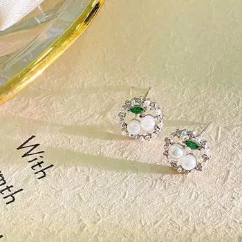 Серьги с вишневым жемчугом, нишевый дизайн, французские легкие, роскошные, высокого класса, темпераментные серьги