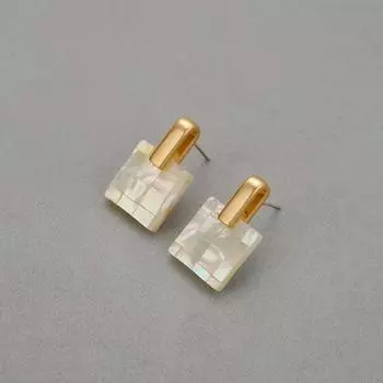 Серьги с высокой текстурой, белые ракушки-бабочки, темпераментные, универсальные, нишевые, пригородные серьги