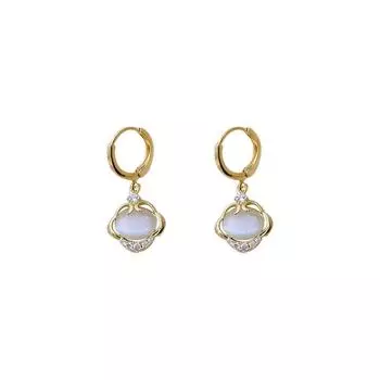 Серьги с замком долголетия, женские замки для ушей с замком мира, уникальный темперамент