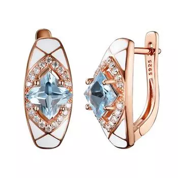 Серьги с застежкой из натурального небесно-голубого топаза, серебро 925 пробы, изысканные ювелирные изделия для женщин, повседневная одежда, хороший подарок для жены и мамы, ювелирные изделия M синий