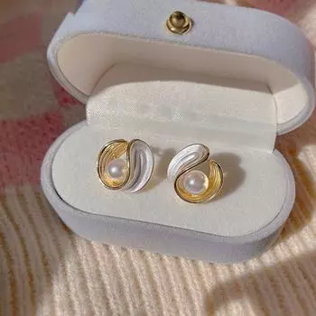 Серьги с жемчугом и иглами Женственные ретро-серьги High Sense Дизайнерские серьги Sense One Size белый