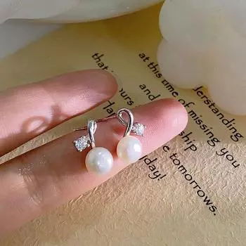 Серьги с жемчугом, легкие, роскошные, высокого класса и изысканные, темпераментные, нишевые дизайнерские серьги для женщин