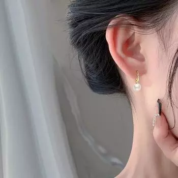 Серьги с жемчугом. Модные серьги на Новый год. Универсальные модные и элегантные серьги.