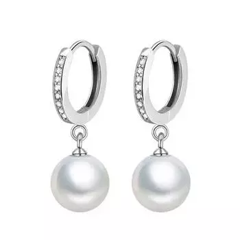 Серьги с жемчугом Серьги с жемчугом Украшения для свадьбы Wemon Подарок серебряный