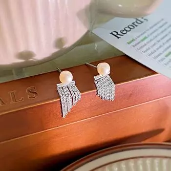 Серьги с жемчужными кисточками, легкие, роскошные, модные, изысканные, персонализированные серьги, серьги Niche Women