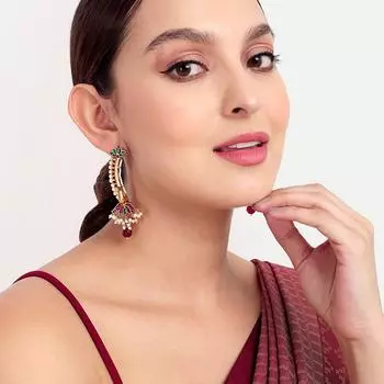 Серьги с золотым блеском, золотые украшения, серьги ручной работы, модные женские серьги M