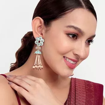 Серьги с золотым блеском, золотые украшения, серьги ручной работы, модные женские серьги M