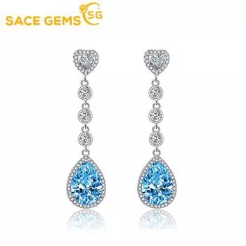 Серьги SACE GEMS, серьги-капли для женщин, подарки на свадьбу розовый