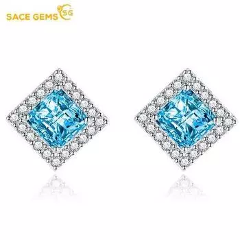 Серьги SACE GEMS, серьги-капли для женщин, подарки на свадьбу розовый