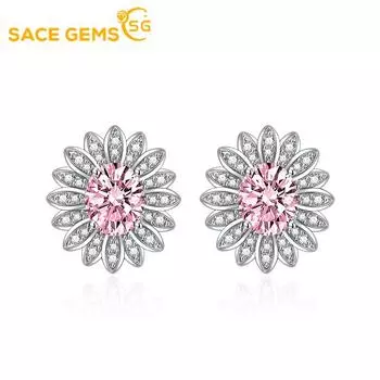 Серьги SACE GEMS, серьги-капли для женщин, подарки на свадьбу розовый