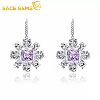 Серьги SACE GEMS, серьги-капли для женщин, подарки на свадьбу розовый