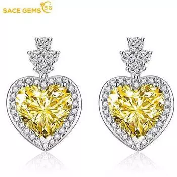 Серьги SACE GEMS, серьги-капли для женщин, подарки на свадьбу розовый