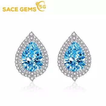 Серьги SACE GEMS, серьги-капли для женщин, подарки на свадьбу розовый