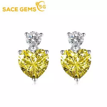 Серьги SACE GEMS, серьги-капли для женщин, подарки на свадьбу розовый