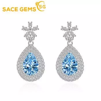 Серьги SACE GEMS, серьги-капли для женщин, подарки на свадьбу розовый