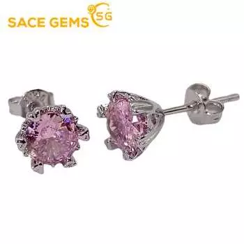 Серьги SACE GEMS, серьги-капли для женщин, подарки на свадьбу розовый