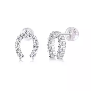 Серьги «Счастье» из серебра 925 пробы, женские универсальные, легкие, роскошные высококачественные серьги с муассанитом