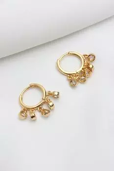 Серьги Shakira цвета каменного золота