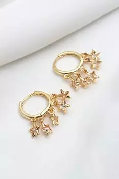 Серьги Шакира звездного золота