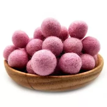 Серьги-шарики из шерстяного фетра, аксессуары, 10 шт., помпоны «сделай сам», шарик из шерстяной пряжи, цветной меховой шарик, рождественский шарик ручной работы 1,5 см 1.5cm чёрный