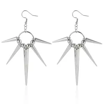 Серьги-шипы в стиле панк, новые крутые серьги с шипами и конусами, геометрические серьги, гендерно-нейтральные серьги в стиле хип-хоп