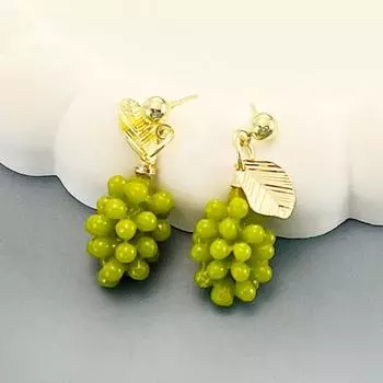 Серьги SIMJOO Silver Needle Green Lift, женские, нишевый дизайн, чувство, продвинутый свет, роскошные чайные серьги, новые модные серьги