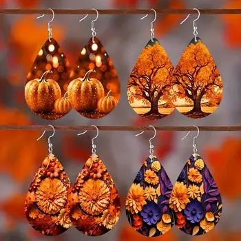 Серьги-слезинки с цветком, симпатичные подвески для девочек, ювелирные изделия для женщин розовый