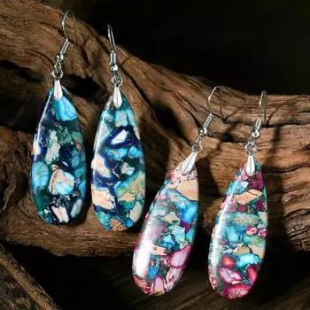 Серьги-слезинки в стиле бохо – элегантные эффектные серьги в винтажном стиле для женщин