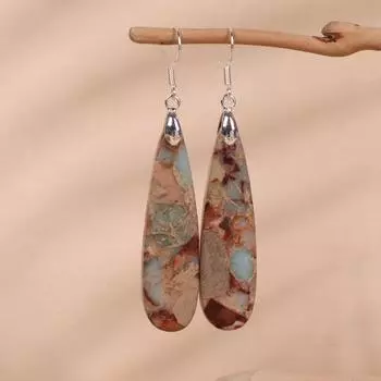 Серьги-слезы Shoushan Jasper для женщин, модные, смелые, выразительные серьги
