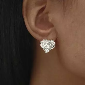 Серьги со стразами, серьги для званого ужина, нишевые высококачественные легкие роскошные серьги-гвоздики со стразами. белый