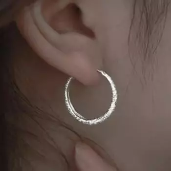 Серьги Sparkling Circle Sparkling, Light Luxury, High End, застежка для ушей Starry Sky, French Niche, серьги Light Luxury для женщин