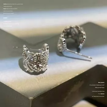 Серьги Star-Big Star-Earrings женские серьги индивидуальность высокого класса полые серьги дворцовый стиль