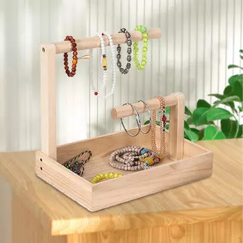 Серьги-стойки для ювелирных изделий с 2 ожерельями для выставочного зала украшений