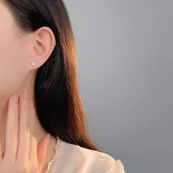 Серьги Sweet Bow Rhombus Zircon для женщин, легкие, роскошные и женственные, новые стильные серьги