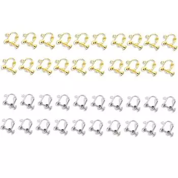 Серьги своими руками базовый металлический аксессуар без ушного винта пружинного типа каждая из золотых деталей, ручная работа, фурнитура, детали, ювелирные изделия, отверстия, (20 + серебро) золотой