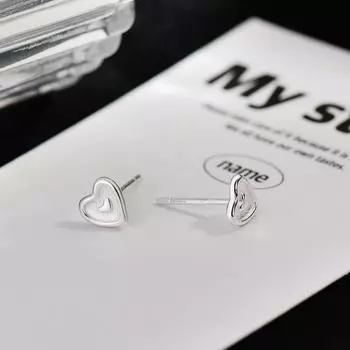 Серьги Temperament Love, маленькие мини-серьги в форме персикового сердца, простые повседневные серьги-гвоздики, универсальные