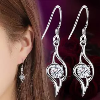 Серьги Tianyu Silver Angel Wings - популярные серебряные украшения белый