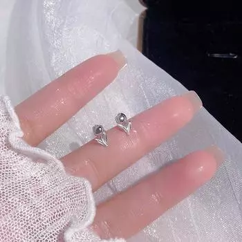 Серьги-тюльпаны высшего качества, простые, свежие, милые и нежные серьги нишевого дизайна