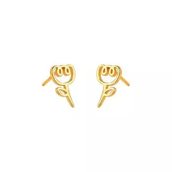 Серьги Tulip Light Luxury Summer Серьги Niche Лес