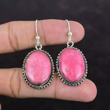 Серьги Тулит Серьги из стерлингового серебра 925 пробы Винтажные серьги Ювелирные изделия ручной работы Оригинальные серьги с драгоценными камнями Подарок на помолвку Уникальные стильные украшения