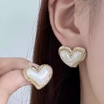 Серьги Twisted Love Pearl осень и зима женские уникальные дизайнерские серьги-гвоздики Sense Light Luxury Tide