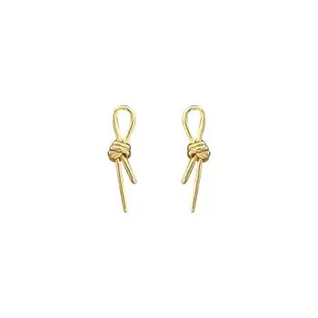 Серьги-узлы Маленькие, легкие и роскошные серьги-узлы высокого класса в нишевом дизайне Темперамент
