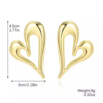 Серьги Ветер Тяжелая промышленность Ниша Преувеличенная мода Личность Металл Чувство Высокий темперамент Геометрические Большие серьги Женщины