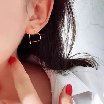 Серьги в форме сердца из стерлингового серебра S925, индивидуальность, ажурный продвинутый темперамент и преувеличенно простые серьги 925