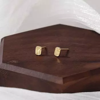 Серьги в китайском стиле квадратного бренда для женщин, национальные трендовые серьги-гвоздики для ушей, высококачественные легкие роскошные серьги