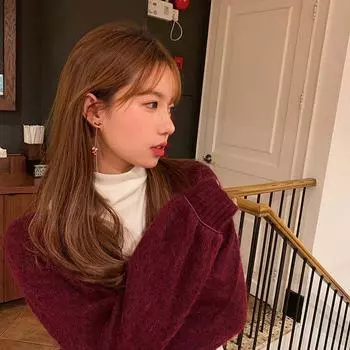 Серьги в корейском стиле на санках из дерева, рождественские серьги, асимметричные висячие серьги, женские серьги-гвоздики