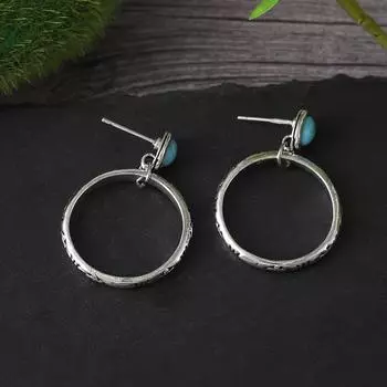 Серьги в стиле бохо с искусственными камнями, минималистичные круглые серьги-гвоздики, идеальные украшения для ушей для женщин и девочек