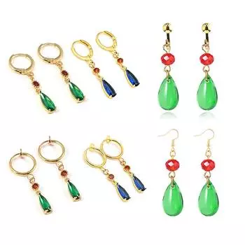 Серьги в стиле «Ходячий замок Хаула» Хаяо Миядзаки, аниме, костюм Хаула, серьги-гвоздики для женщин и девочек, ювелирные аксессуары для косплея