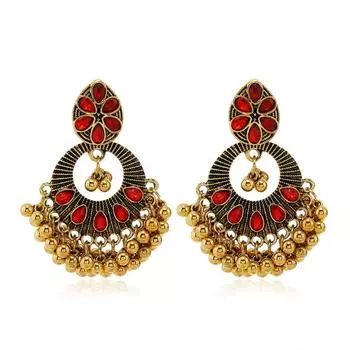 Серьги в стиле ретро, богемный этнический стиль, экзотический стиль, серьги-гвоздики, ювелирные изделия для женщин